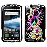 Peace Pop Phone Protector Cover for MOTOROLA MB860 (Olympus/Atrix 4G)