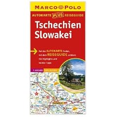 Marco Polo Autokarte plus Reiseguide Tschechien, Slowakei 1:650 000