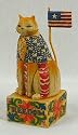 Jim Shore Cat Figurine Patriotic