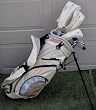 Ladies Petite Sized Complete Golf Clubs Set (Perfect Fit for someone 5'0" - 5'5" Tall) High Launch Drivers, Hybrid, Irons, Putter Bag Tan/Beige