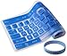 CaseBuy® Standard Size Silicone Gel Fullsize Keypad Keyboard Cover Protector Skin for PC Computer Desktop (Semi-Blue)