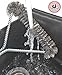 Cleaning Brush for BBQ by Beyond Grilling: Efficient Triangular Cleaning Tool with Stainless Steel Bristles and Leather Strap in Premium Gift Carton Box