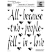 RoomMates RMK0037SS All Because Two People Fell In Love Peel & Stick Single Sheet
