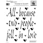 RoomMates RMK0037SS All Because Two People Fell In Love - Peel and Stick Single Sheet