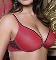 Lily of France Women's Amazing Curves Embroidered Plunge Underwire Bra #1805