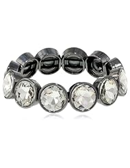 Steve Madden Round Crystal Stretch Bracelet, 7.5"