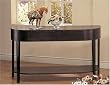 Cappuccino Finish Wood Curved Design Occasional Sofa Table By Coaster Furniture
