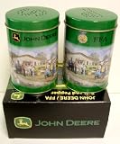 John Deere metal Salt & pepper shakers
