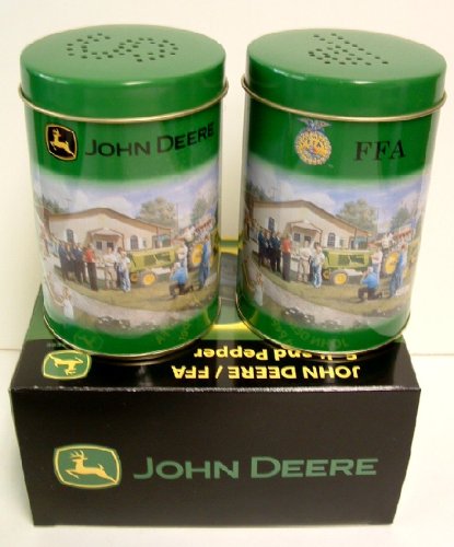 John Deere metal Salt & pepper shakers