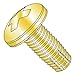 8-32 x 5/16" Type F Thread Cutting Screws/Phillips/Pan Head/Steel/Zinc Yellow (Carton: 10,000 pcs)