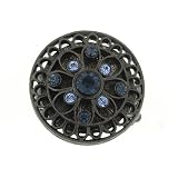 Montana Blue Round Flower Ring
