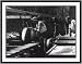 Historic Print (XL): [Civilian Conservation Corps enrollees cutting timber into board...