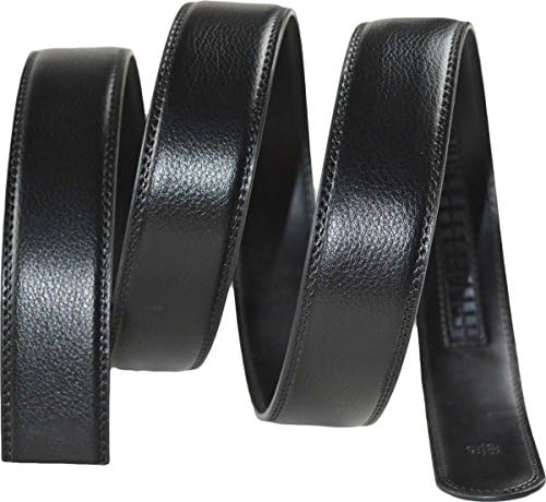RoRoDox Men's Genuine Leather Belt (Belt width:1.4 inch) , Automatic Buckle (Custom: Up to 48'' Waist, Genuine Leather Belt without buckle)