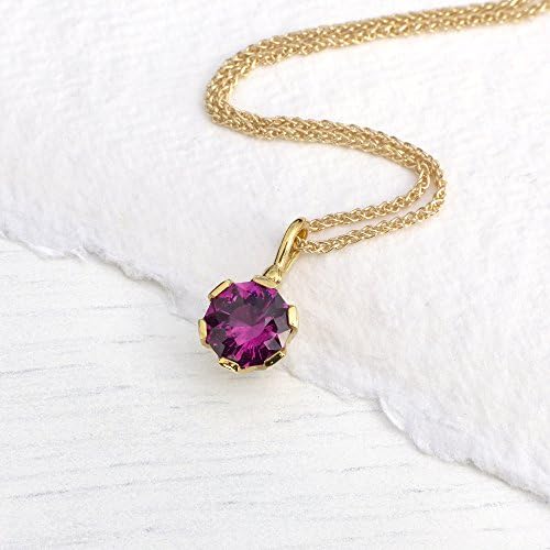 Umbalite Garnet Pendant in 18k Gold