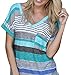 T Shirts for Women Casual Short Sleeve V Neck Blouse Tees Tops From Koobea
