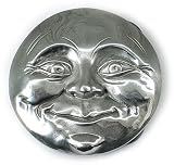 MOON FACE Belt Buckle Hippie Retro Fantasy Nature
