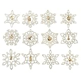 Lenox 12 Gifts of Christmas 12-Piece Snowflake Ornament Set