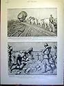 BALLOON BOER WAR AFRICA PLAN MAGERSFONTEIN PRINT 1900