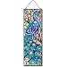 Joan Baker Designs AP201 Peacock Glass Art Panel, 5 by 16-Inch