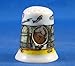 Porcelain China Thimble -- Peephole Style -- Crab in Pot