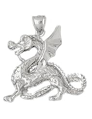 Clevereves 14K White Gold Pendant Dragon 10.6 - Gram(s)