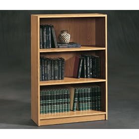 Oregon Oak Three Shelf Bookcase Oregon Oak by Sauder Office Furniture