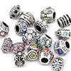 Ten (10) of Assorted Crystal Rhinestone Beads (Styles You Will Receive Are Shown in Picture Random 10 Beads Mix) Charms Spacers for Bracelets Fits Pandora, Biagi, Troll, Chamilla and Many Others