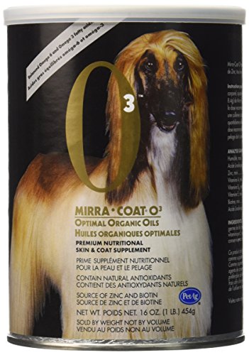 Mirra-Coat O3 Organic Powder Coat Conditioner for Dogs, 1-Pound