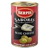 Serpis Sabores Green Olives Stuffed with Blue Cheese, 4.59-Ounce Cans (Pack of 6)