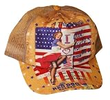 Red Dog I Love Our Heroes Patriotic Hat w/WWII image USA Made by FlagClothes