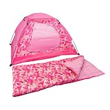 Exxel Explorer 7 Piece Camo Camp Set (Pink)
