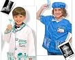 Melissa and Doug Doctor and Vet Dress Up Outfit Costume Set with Real X-Ray Pictures