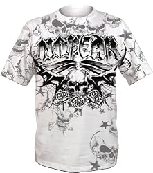 No Fear MMA Men's MESSY T-Shirt- White