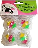 Cat-A-Lack 4-Piece Twirly Balls for Pets