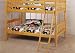 Twin Bunk Bed with Ladder Pine Finish