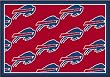 Buffalo Bills 5' 4" x 7' 8" Team Repeat Area Rug (Red)