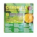 9 Piece Citronella Garden Tea Light Candles