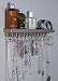 (ATH2-Satin Nickel Silver) Angelynn's Wall Mount Long Necklace Holder - Hanging Jewelry Organizer - Hook or Hoop Earring Storage Rack - Display Stand - Closet Organizer for Jewelry