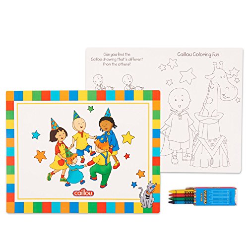 Caillou Party Supplies - Activity Placemat Kits (4)