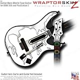 Chrome Drip on White Skin fits Band Hero, Guitar Hero 5 & World Tour Guitars for XBOX 360 & PS3 (GUI