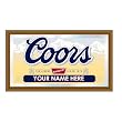 Personalized Coors Wood Framed Mirror - BIG