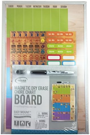 Magnetic Dry Erase Chore Chart Board 11 in x 17 in (27.9 cm x 43.2 cm)