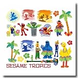 Sesame Street 21-Piece Tahiti Easy Up Wall Applique