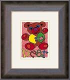 Bear Framed Art Print by Karen Gutowsky,20.4 in. x 23.4 in. Framed