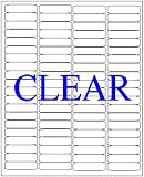Crystal Clear Return Address Labels 1/2 x 1 3/4 800 Labels