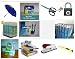 Great value, 32 ball pens + 12 digit solar calculator + pad lock with keys + an office-home cutter +