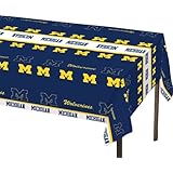 Creative Converting Michigan Wolverines Plastic Banquet Table Cover