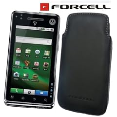 *Original Forcell - Leder Etui Tasche f�r Motorola Milestone XT720 (in der Farbe Schwarz)