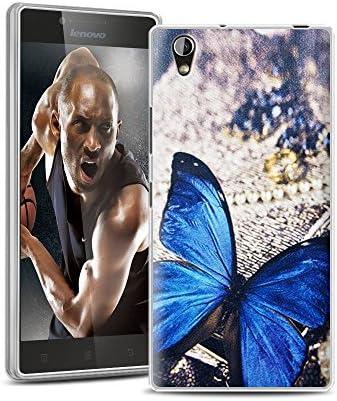 YOYOGO Soft Silicon case Second smartphone Protective Skin Flexible TPU Gel Back shell rubber Cover for Lenovo P70 blue butterfly