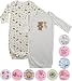 Luvable Friends Infant Gowns 2-Pack